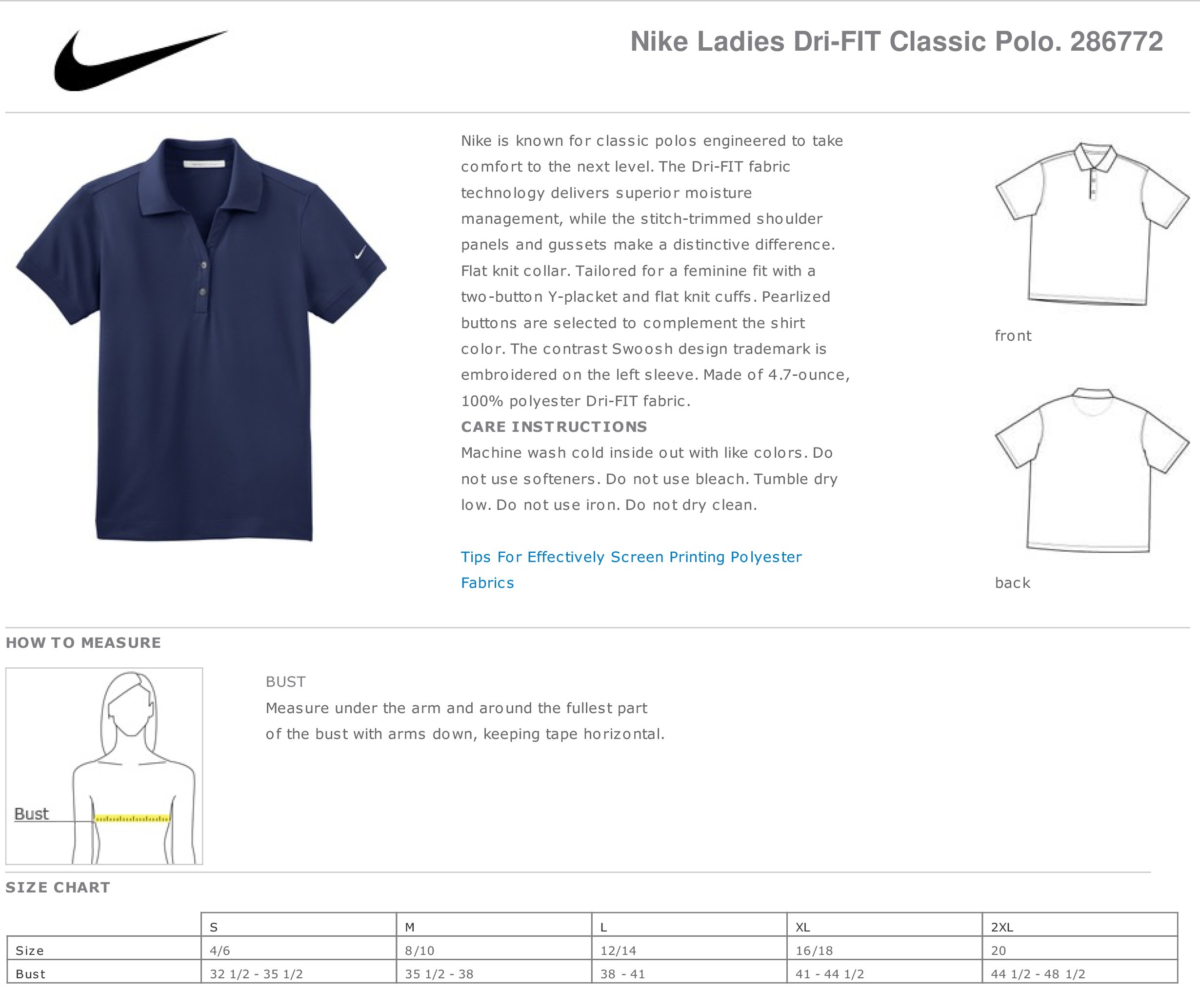 Style 1 - Ladies Polo