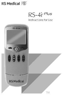 RS-4i Plus Instructions for Use